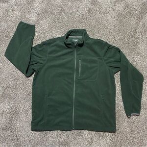 LL Bean Mens XL Fleece Full Zip Lined Jacket